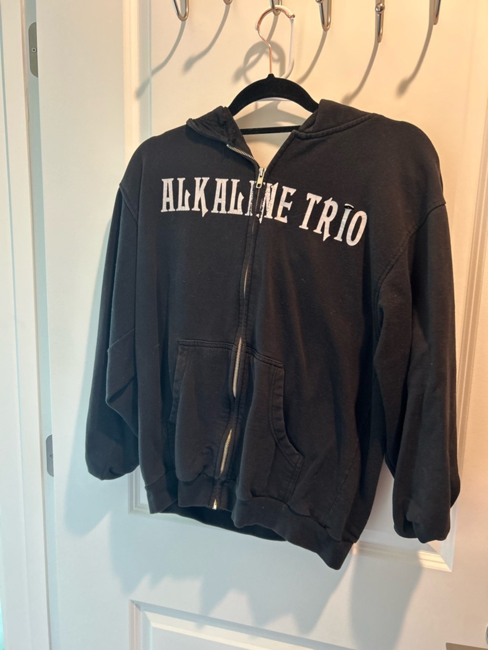 Alkaline Trio Black Zip-Up Hoodie
